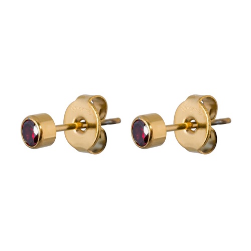 Пусеты Fiore Luna Cubic zirconia Garnet, SWE0128 GR G